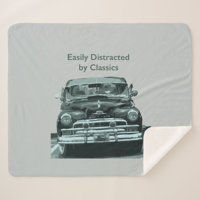 Manta Sherpa Easily Distracted by Classics (Anverso (horizontal))