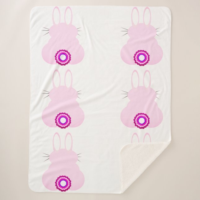 Manta Sherpa Easter Bunny Sherpa Blanket (Anverso)