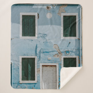 MANTA SHERPA EDIFICIO DE 2 PLANTAS DE CONCRETO AZUL