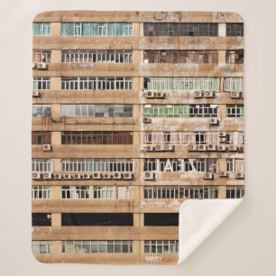 MANTA SHERPA EDIFICIO DE CONCRETO MARRÓN