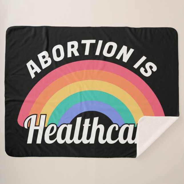 Manta Sherpa El aborto es la atención médica (Anverso (horizontal))