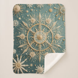 Manta Sherpa El abrazo dorado del invierno: una serenata de cop