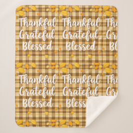 Manta Sherpa El Agradecido Día de Acción de Gracias con Estilo