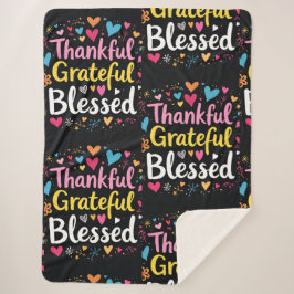 Manta Sherpa El Agradecido Día de Acción de Gracias con Estilo