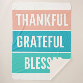 Manta Sherpa El Agradecido Día de Acción de Gracias con Estilo