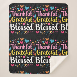 Manta Sherpa El Agradecido Día de Acción de Gracias con Estilo