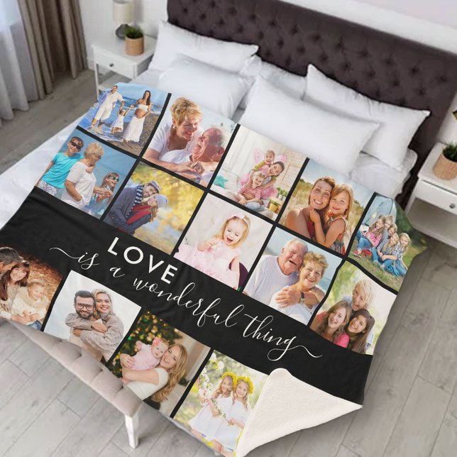 Manta Sherpa El amor es algo maravilloso 15 Photo Black (Subido por el creador)