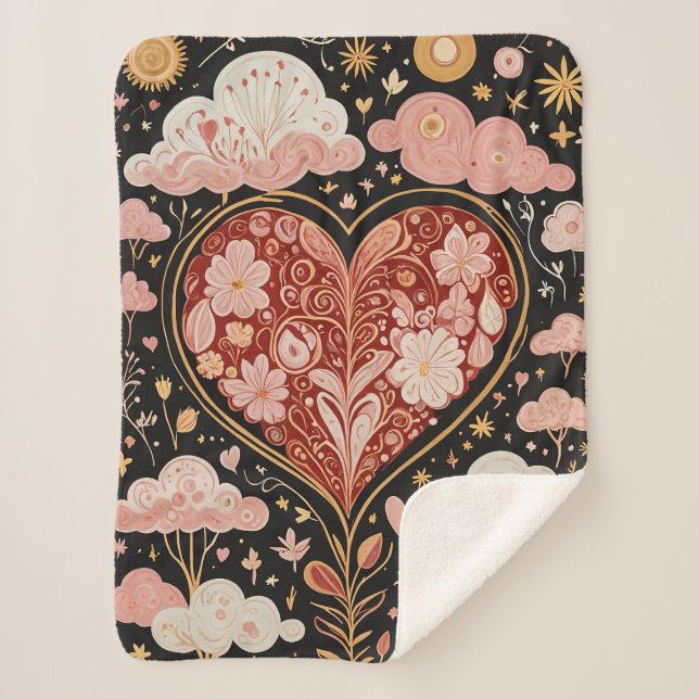 Manta Sherpa El amor está en el aire (Anverso)