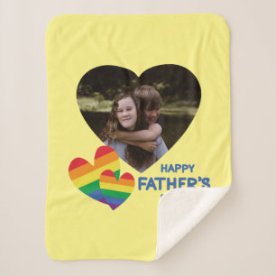 Manta Sherpa El arcoiris LGBT celebra el Día del Padre