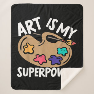 Manta Sherpa El arte es mi superpotencia maestra artista pintor