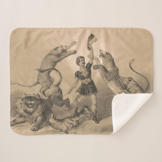 Manta Sherpa El artista del circo se alza entre los animales vi (Anverso (horizontal))