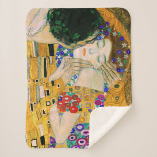 Manta Sherpa El beso de Gustav Klimt