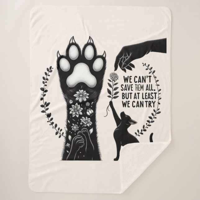 Manta Sherpa El declive de Feline Lover (Anverso)