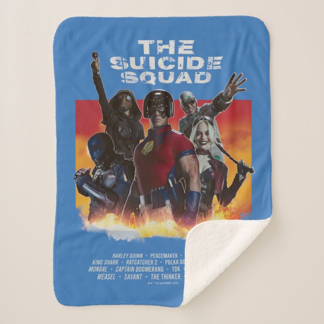 Manta Sherpa El escuadrón suicida | Poster de películas de esti (Anverso)
