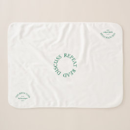 Manta Sherpa El Escudo verde del Club del Libro Discute sobre l