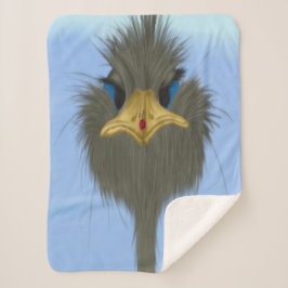 Manta Sherpa El Gracioso George Del Ostrich Y La Cuta Ladybug