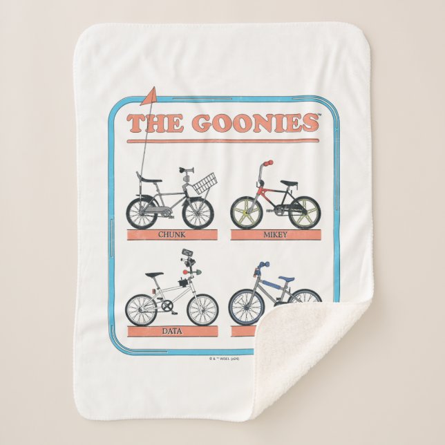 Manta Sherpa El gráfico de bicicletas de Goonies (Anverso)
