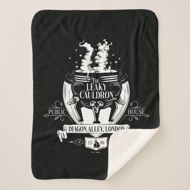 Manta Sherpa El gráfico de la tienda "LEAKY CAULDRON™" (Anverso)