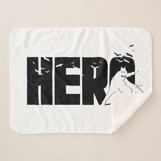 Manta Sherpa El gráfico "Héroe" de Batman (Anverso (horizontal))