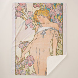 Manta Sherpa El Iris (1897) de Alphonse Mucha