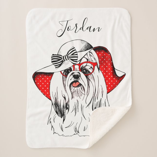 Manta Sherpa El lanzamiento el | de la moda de Yorkie añade su (Anverso)