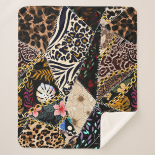 Manta Sherpa El Leopardo de los mosaicos: Diseño de los ambient