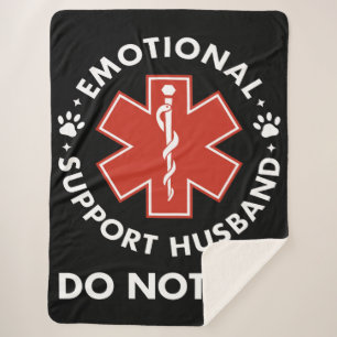 Manta Sherpa El Marido De Apoyo Emocional No Es Mascota