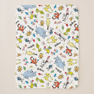 Manta Sherpa El mundo de Dr. Seuss Pattern