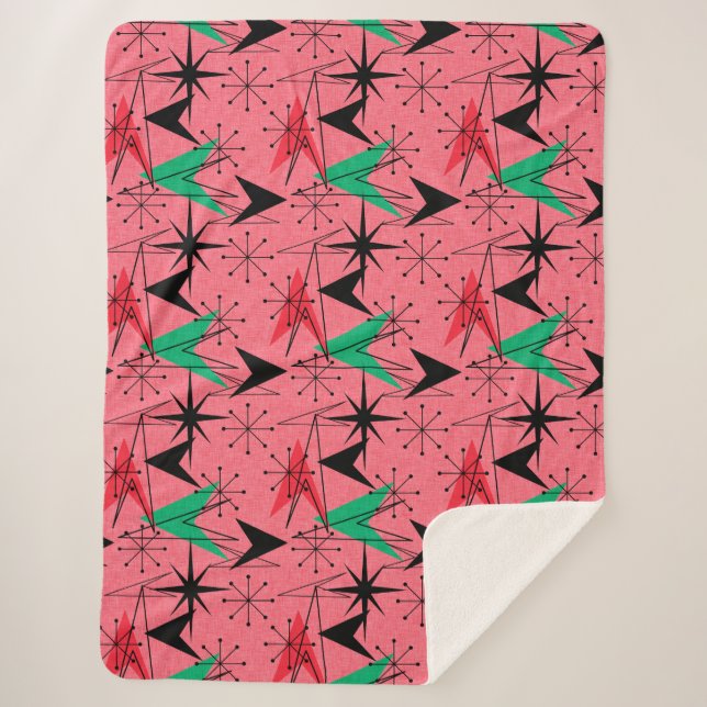 Manta Sherpa El Naranja moderno Aqua Atomic de mediados de sigl (Anverso)