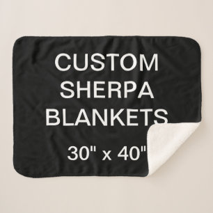 Manta Sherpa El personalizado personalizó 30" x 40" el espacio