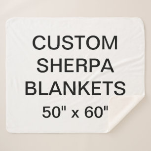 Manta Sherpa El personalizado personalizó 50" x 60" el espacio