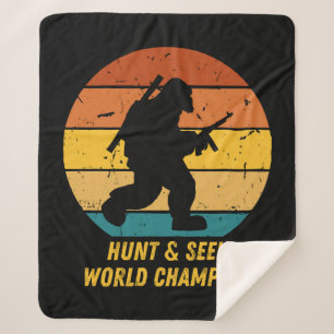 Manta Sherpa El pie grande no quiere esconderse y buscar más ah