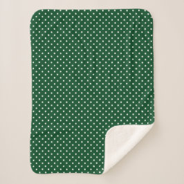 Manta Sherpa El Polka Verde Dots Sherpa Blanket