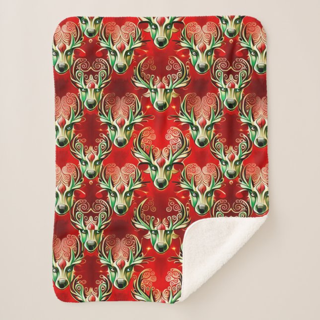 Manta Sherpa El reno secreto de Santa Claus (Anverso)