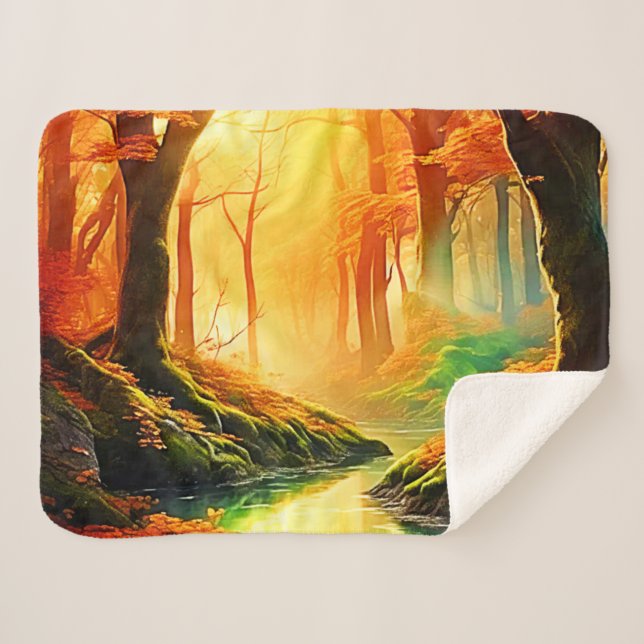 Manta Sherpa El sabio dorado del otoño (Anverso (horizontal))