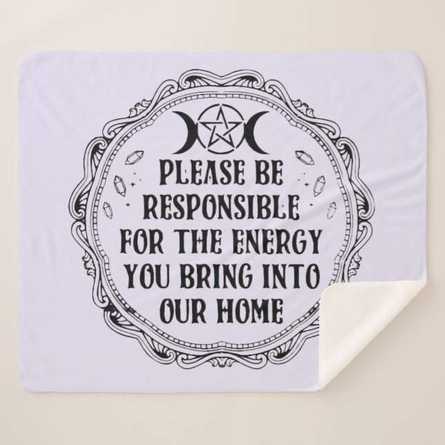 Manta Sherpa El Sherpa Blanket de Energía Positiva (Anverso (horizontal))