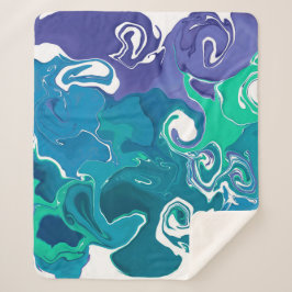 Manta Sherpa El Sherpa Blanket de estilo moderno de mármol