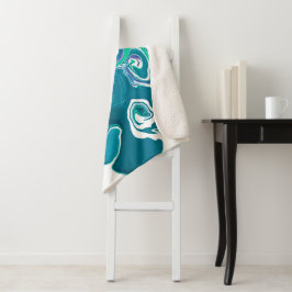 Manta Sherpa El Sherpa Blanket de estilo moderno de mármol