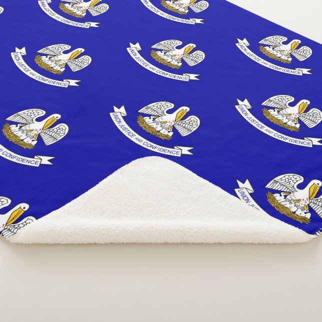 Manta Sherpa El Sherpa Blanket Patriótico con bandera de Luisia (3/4)