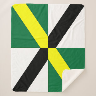 Manta Sherpa El Sherpa Blanket Patriótico con bandera de Monter
