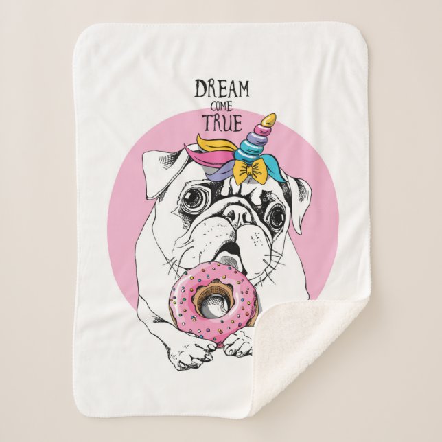 Manta Sherpa El sueño viene verdad (Anverso)