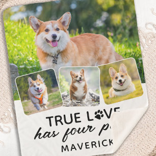 Manta Sherpa El verdadero amante del perro amante personalizado
