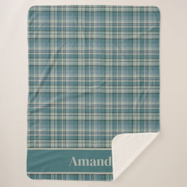 Manta Sherpa El Verde azulado y eterno arte verde