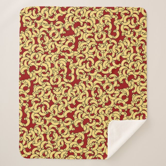 Manta Sherpa Elbow Pasta Sherpa Blanket (Anverso)