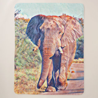 Manta Sherpa elefante acuarell