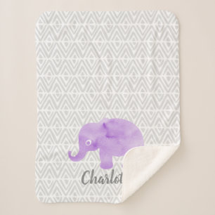 Manta Sherpa Elefante de agua Shibori Primitive Chevron