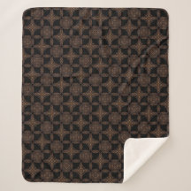 Elegancia Noir Brown & Black Pattern