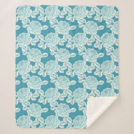 Manta Sherpa Elegant Floral Blanket with Vintage Charm