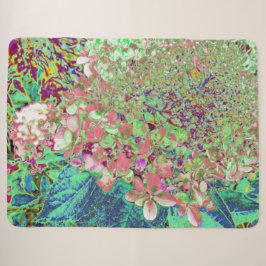 Manta Sherpa Elegante Coral y Chartreuse Limelight Hydrangea