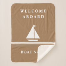Elegante Khaki Boat Nautical Name Text